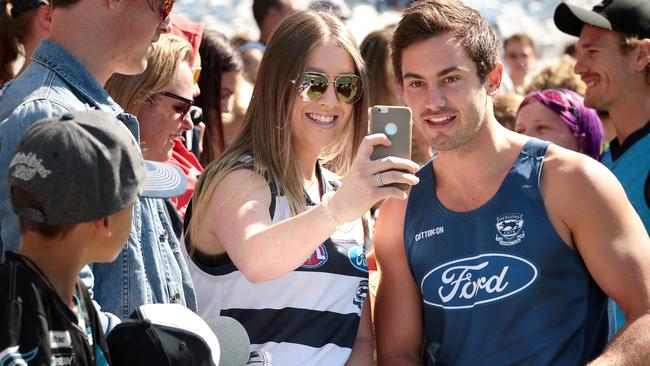 He was dumped for his side’s qualifying final but Dan Menzel’s work near goal cemented his elite status. Picture: Alison Wynd