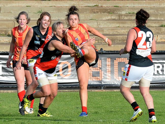 Women’s football is set for a new age with the introduction of an SANFL competition. Picture: Greg Higgs