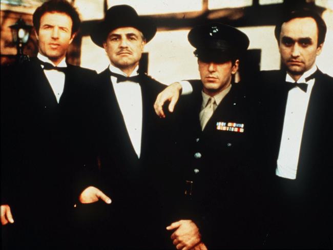 Perfect casting ... Left to Right, James Caan, Marlon Brando, Al Pacino and John Cazale in &lt;i&gt;The Godfather&lt;/i&gt;.