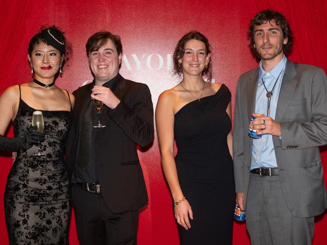 Hana Yamaguchi, Fergus Gregg, Amelié Lay and Luke Lay at Mackay Mayor's Charity Ball Saturday 10 May 2025 Picture: Michaela Harlow