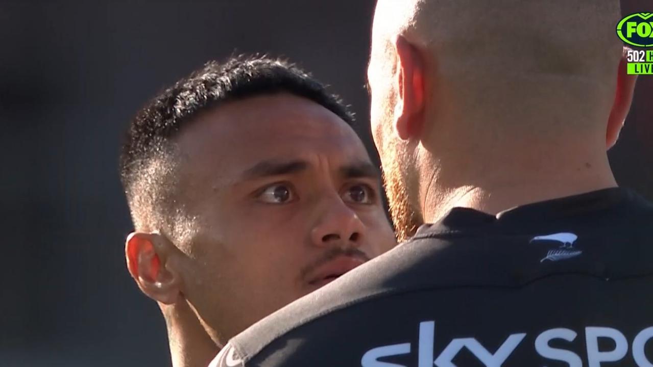 The sides were truly face-to-face. Photo: Fox Sports