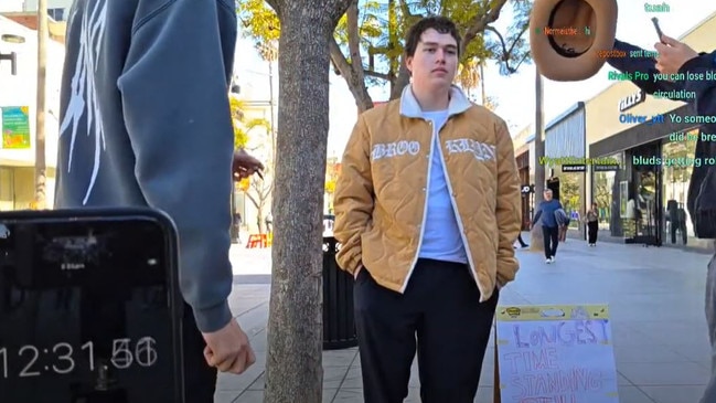 A pair of young men harass Norme. Picture: YouTube