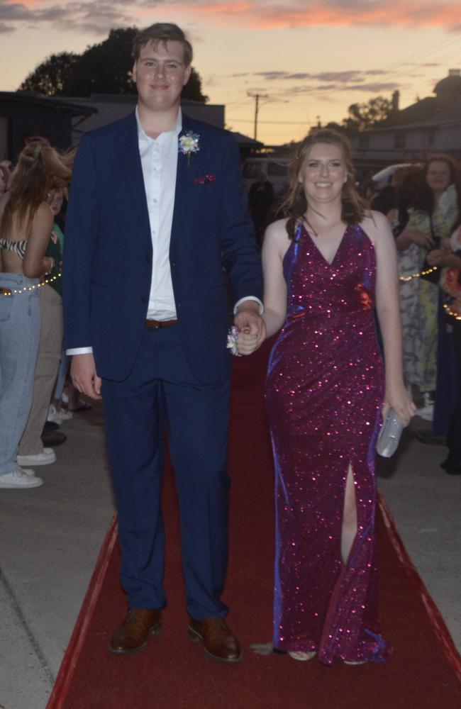 Warwick State High School graduates (from left) Isaac Wolff and Karlie Osborne at Warwick RSL on November 17, 2023. Photo: Jessica Klein