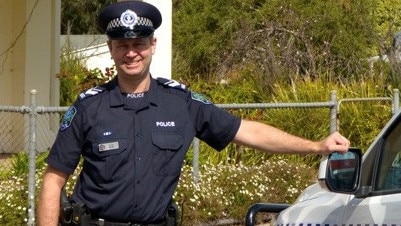 Jason Doig in uniform while on duty at Lucindale Picture: Supplied
