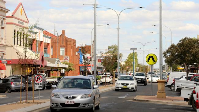 Narrabri’s main street would get a healthy boost of patrons if the gas project brought jobs to the region. Picture: Nathan Edwards