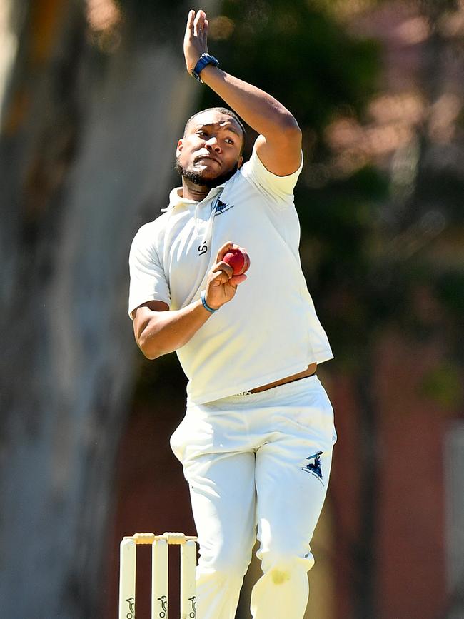 Stefon King rolls the arm over for Sydenham-Hillside. Picture: Josh Chadwick