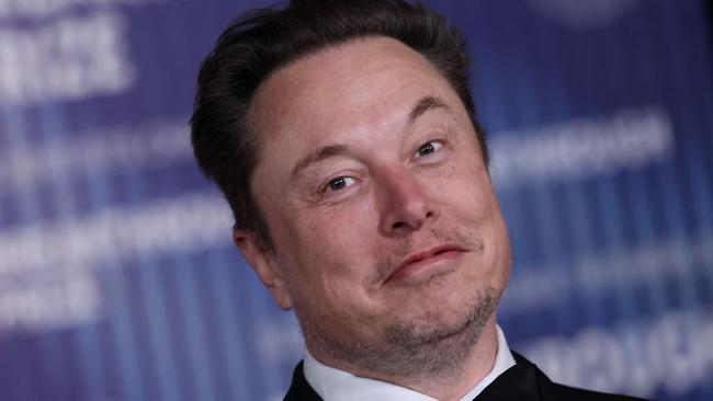 Elon Musk arrives at the Tenth Breakthrough Prize Ceremony at the Academy Museum of Motion Pictures in Los Angeles, California, on April 13, 2024. (Photo by Etienne Laurent / AFP)