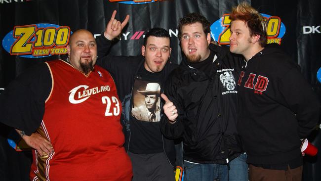 Bowling For Soup (L-R) Chris Burney, Erik Chandler, Jaret Reddick and Gary Wiseman. Picture: Brad Barket/Getty