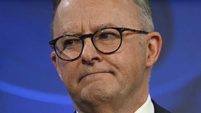 CANBERRA, AUSTRALIA, NewsWire Photos. JANUARY 25, 2024: The Hon Anthony Albanese MP, Prime Minister of Australia addresses the National Press Club of Australia in Canberra. Picture: NCA NewsWire / Martin Ollman