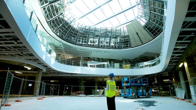 A 2015 photo of the new areas of the Pacific Fair Redevelopment including The Ocular, The Fresh Food area and the new main entrance. Pics Tim Marsden