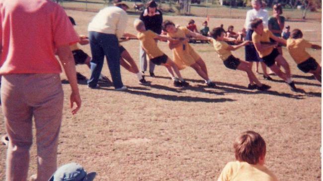 St Joseph&#39;s Catholic Primary School tug-of-war, date unknown. Picture: Contributed