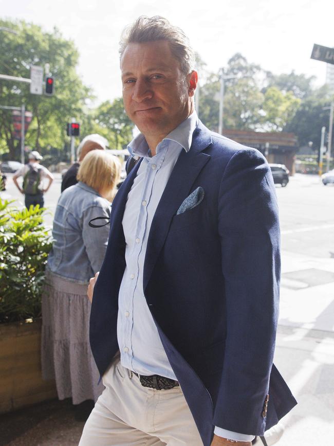 Blencke arriving at court. Picture: David Swift