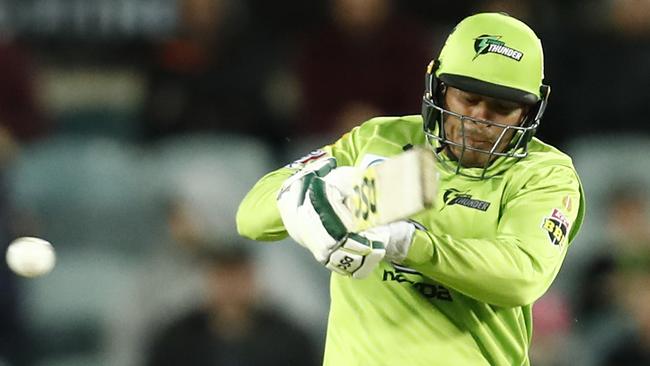 Usman Khawaja was given a life after a shocking umpiring call. Picture: Getty Images