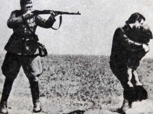 The Ivanhorod Einsatzgruppen photograph. Picture: Universal History Archive / Universal Images Group via Getty Images