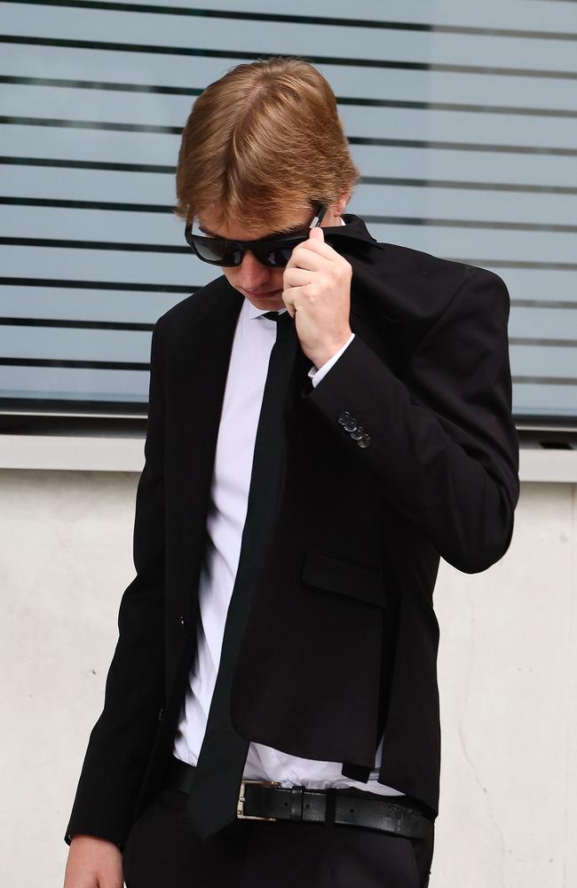 Fletcher Charles Hosking leaves the Brisbane Supreme Court. Picture: NewsWire/Tertius Pickard