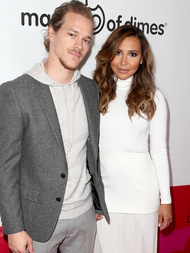 Ryan Dorsey and Naya Rivera in 2015. Picture: Joe Scarnici/Getty Images