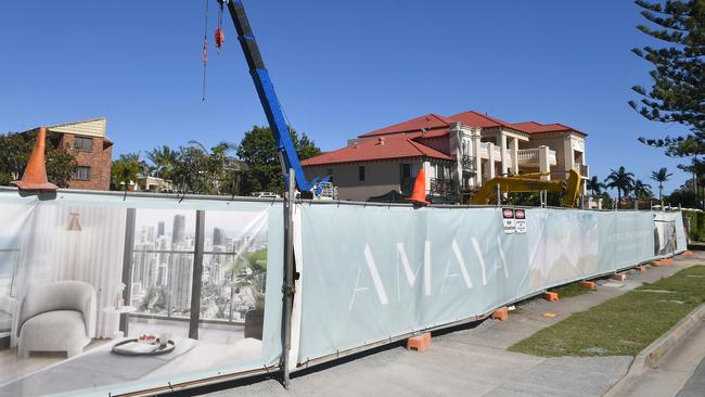 The Amaya site in Broadbeach lay dormant May 8, 2023. Picture, John Gass