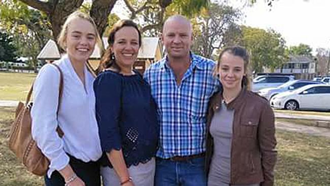 Amy Everett, affectionately known as ‘Dolly’ (far right), with her loving family