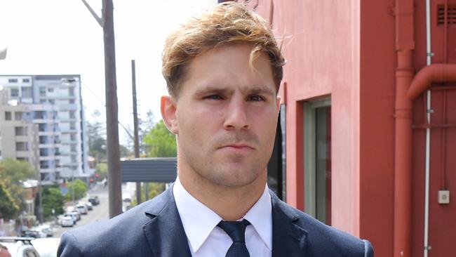 NRL player Jack De Belin at Wollongong Courthouse on Wednesday. Picture: Simon Bullard.