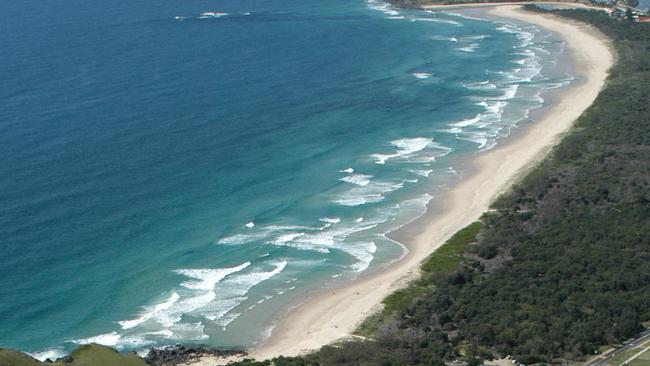 Cabarita Beach from the air.