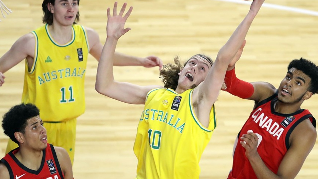 Luke Travers has been a standout for Australia. Photo: FIBA.