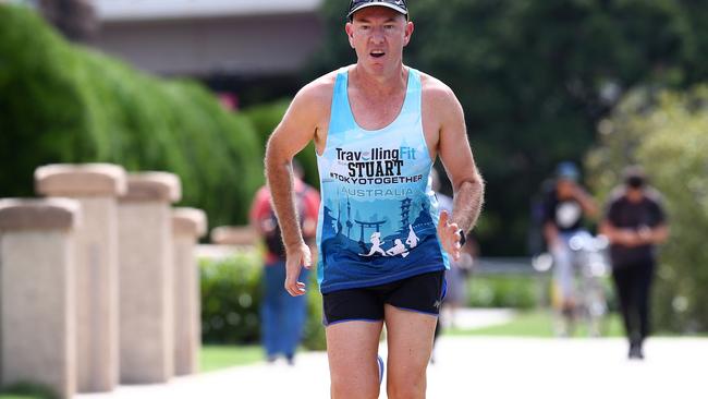 Stuart Giles has not only runs a successful billion dollar cancer care business - he is one of the rare people who have successfully run all the world's top five marathons. Pics Adam Head.