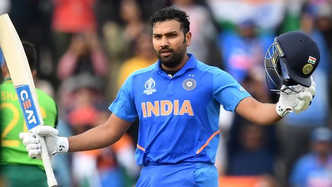 Rohit Sharma hit an unbeaten century to guide India home.