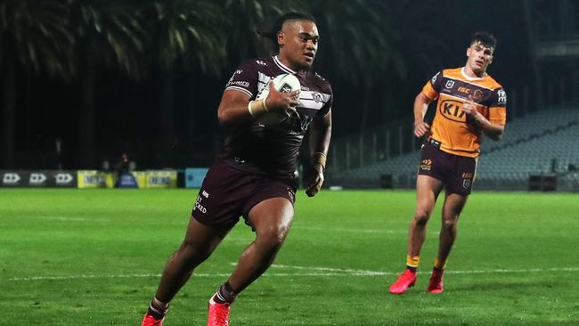 Moses Suli joins the Dragons after he was released by the Sea Eagles. Picture: Cameron Spencer / Getty Images