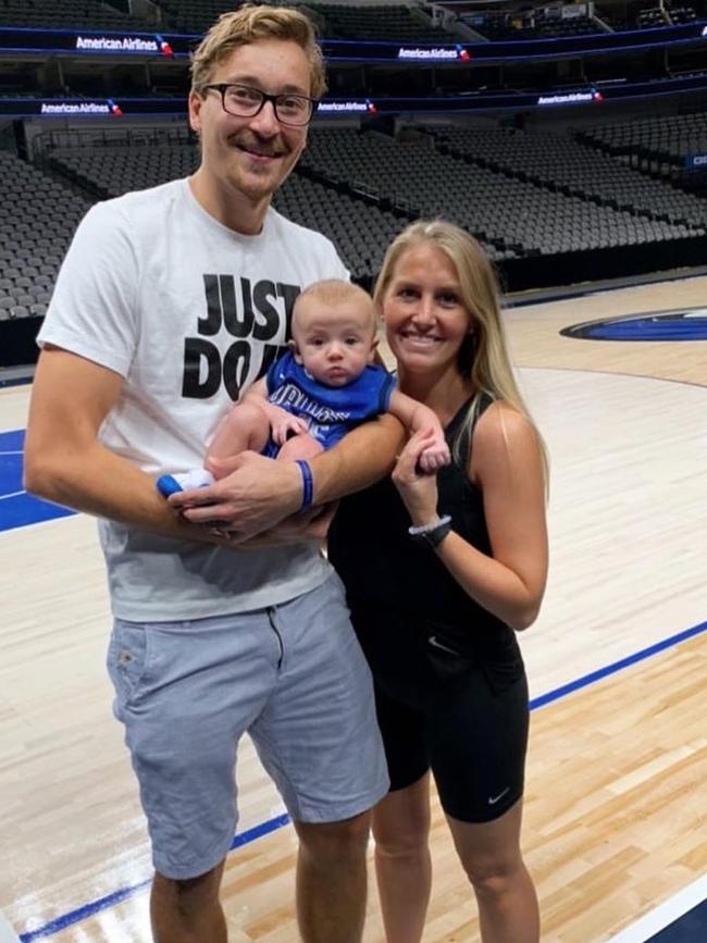 Ryan, Katie and baby Jackson, during their time in Dallas.