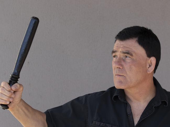 Security guard and martial arts expert Vincent Palumbo has been reported for carrying an offensive weapon. 29th January 2025 Picture: Brett Hartwig