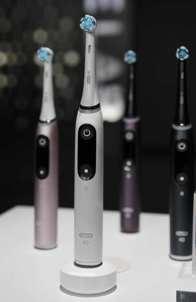 The Oral B iO smart toothbrush. Picture: AP/John Locher