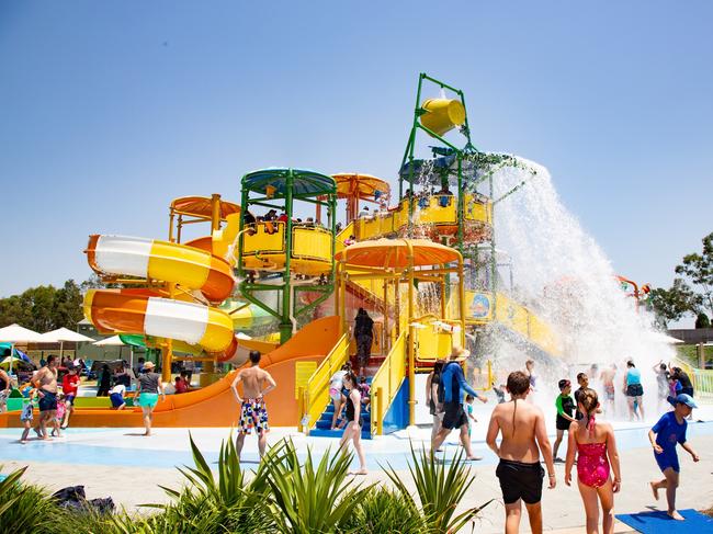 Aquatopia water park at Priariewood Leisure Centre. Picture: Fairfield City Council