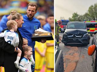 It's a terrifying ordeal for Harry Kane's young family. Photo: Getty Images and Hohenschäftlarn Fire Department