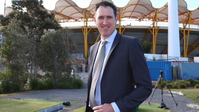 Cricket Australia CEO James Sutherland at Metricon Stadium. Picture: Getty Images