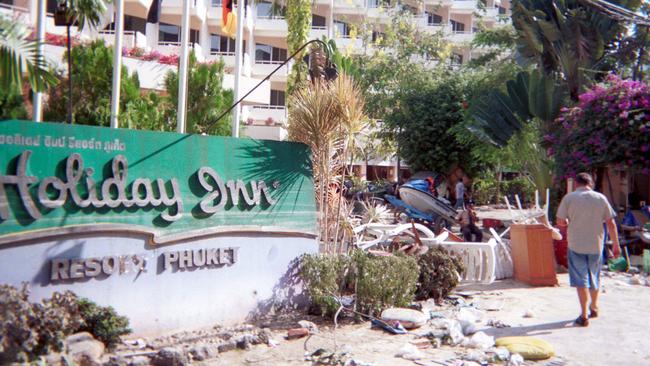 The destruction in Phuket in 2004.