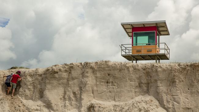 Erosion at Brunswick Heads in the aftermath of TC Alfred. Picture: Glenn Campbell