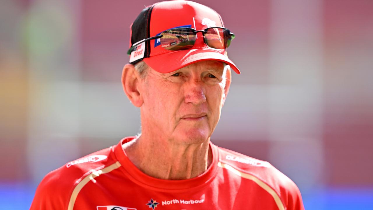 Wayne Bennett wants a change to the sin bin rules, including a replacement player when someone is marched. Picture: Getty Images.