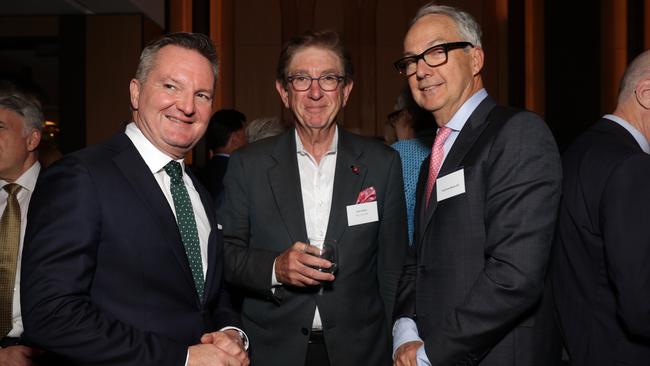 Chris Bowen, John Green and Nicholas Moore. Jane Dempster/The Australian.