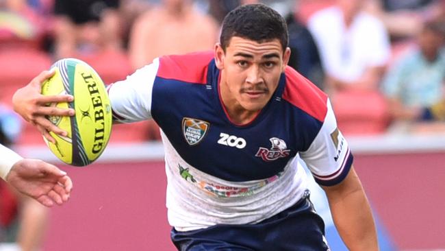 Rugby 10's at Suncorp stadium, Brisbane. Game QF1   Reds, Izaia Perese Vs Chiefs.  .   Saturday Febuary 10, 2018.  (AAP image, John Gass)