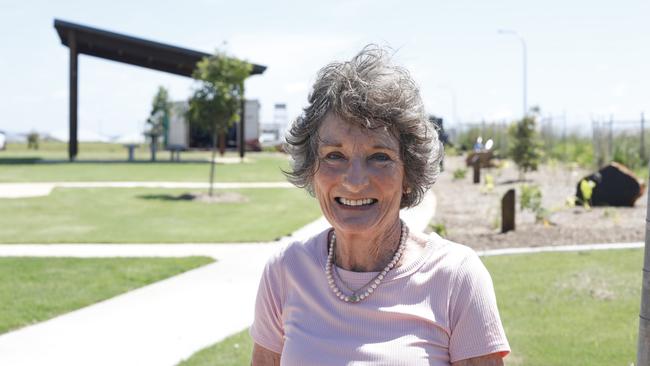 Marilyn Perkins in front of the Wollongbar district park, which borders a block of residential land where she hopes a social housing pilot project can be built. Picture: Liana Boss