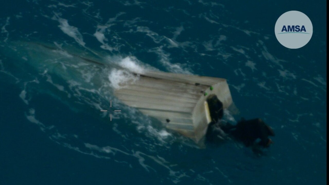 yacht capsized shark attack