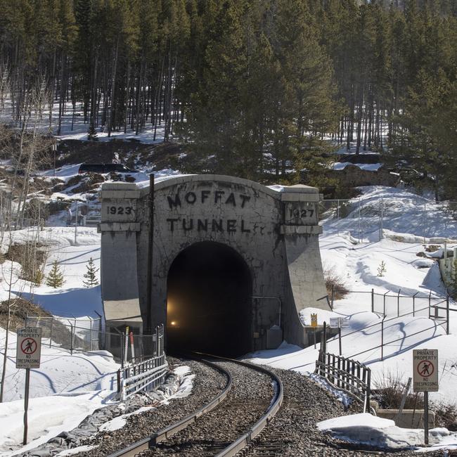 Moffat Tunnel, which cuts through the Continental Divide and leads to Winter Park.