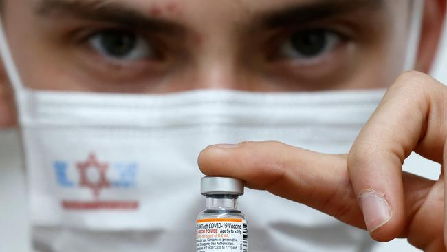 Israel continues to experience Covid waves despite widespread vaccination. Picture: AFP