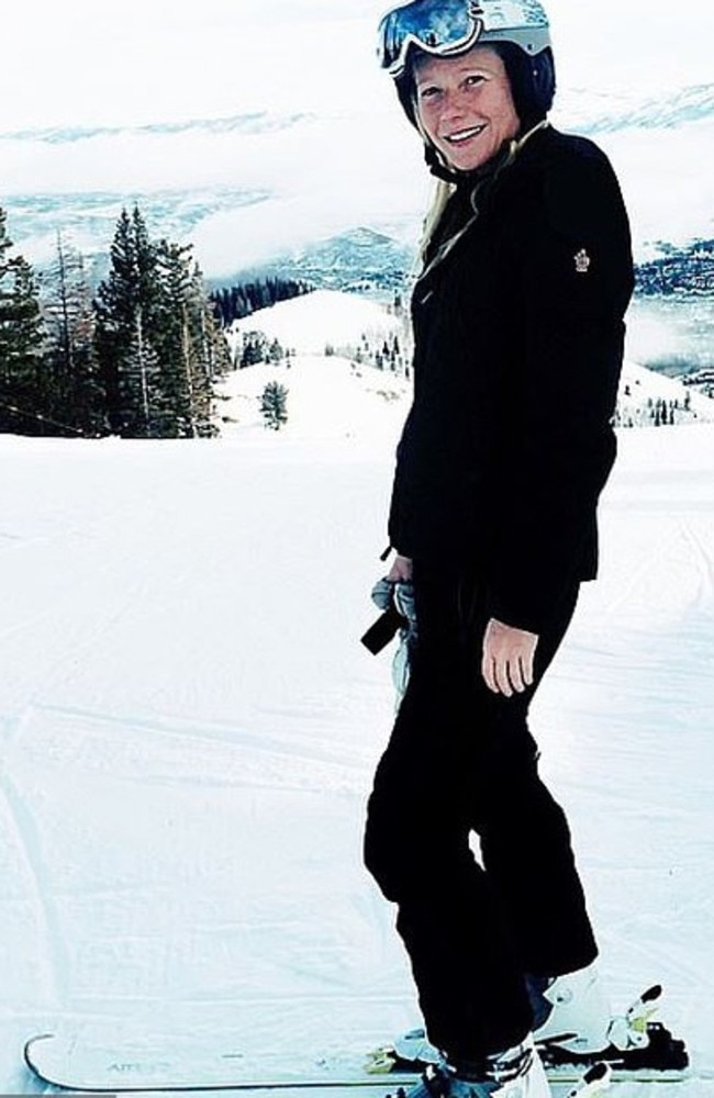 Gwyneth Paltrow says Terry Sanderson crashed into her while they were skiing. Picture: Instagram