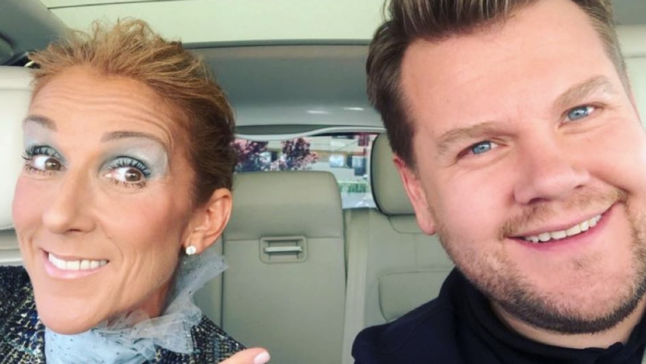 The Late Late Show host’s Carpool Karaoke segment with showbiz pals such as Celine Dion and Adele has proved a global hit. Picture: Instagram