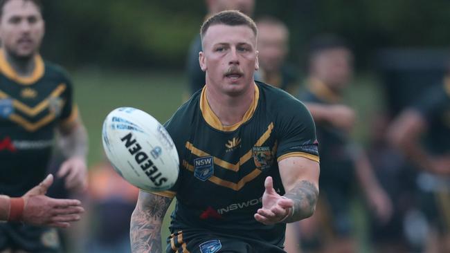 WyongÃs Jack Stringer Denton Engineering Cup round two. Wyong Roos vs The Entrance Tigers at Morry Breen Oval, 20 April 2024 pic Sue Graham