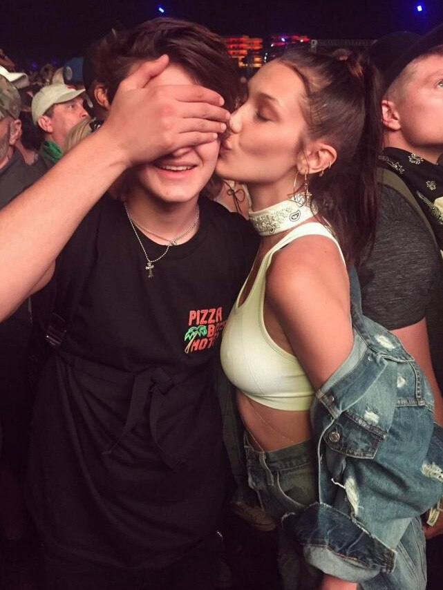 Coachella 2016 on social media... Anwar and Bella Hadid. Picture: Instagram
