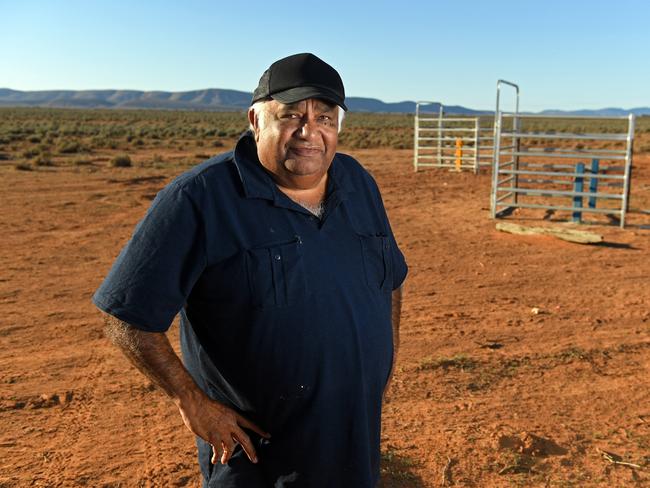 Malcolm "Tiger" McKenzie at the proposed site of the nuclear waste facility on Wallerberdina Station, near Hawker. He supports the project. Picture: Tom Huntley