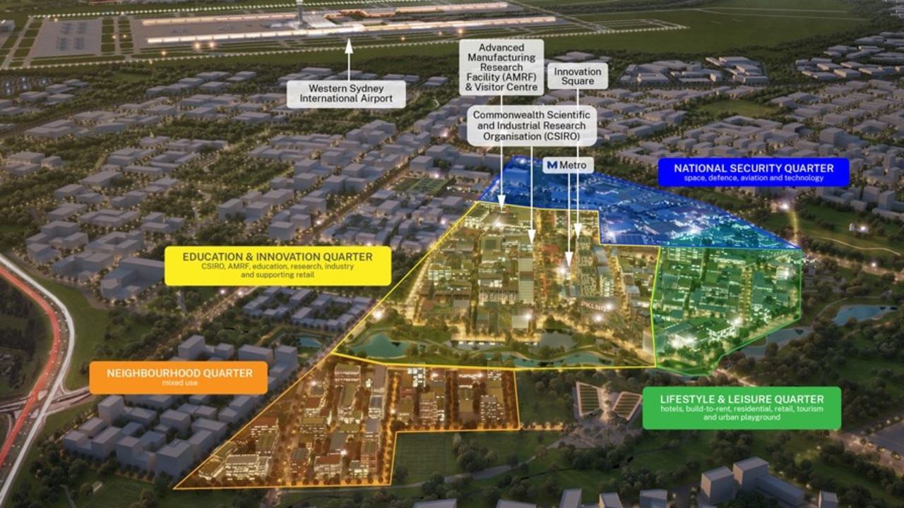 Bradfield City Centre is slated to be the quarters Picture: NSW government