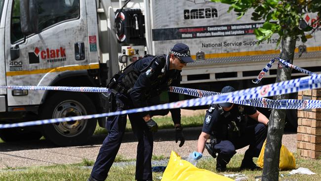 The scene of the fatal home invasion in North Lakes.